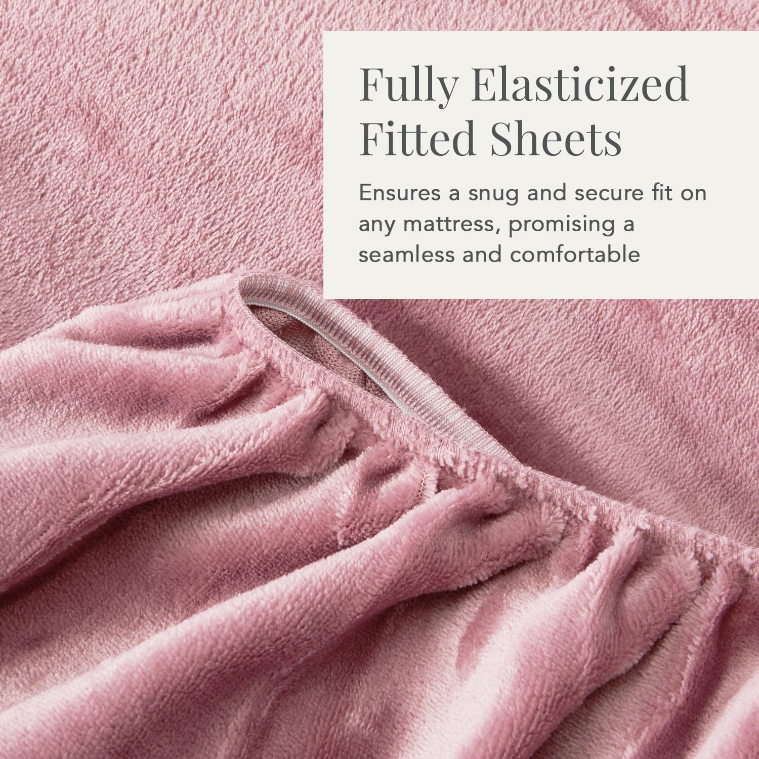 Ultra Soft Micro Fleece Sheets Set with Extra Deep Pockets - Queen Size Velvet Plush Bedding for Winter Warmth | Tribeca Collection in Ultimate Pink | Perfect for Cold Nights, Cozy Bedrooms & Guest Rooms