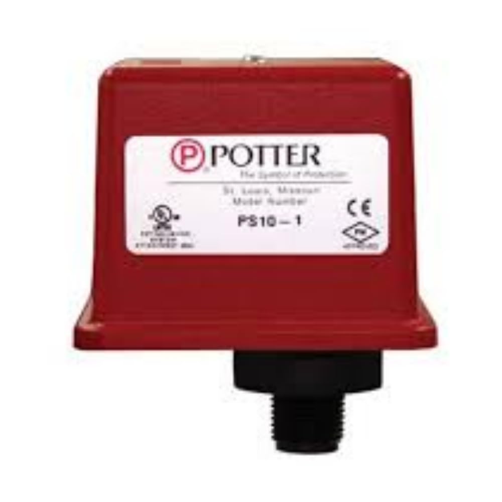 POTTER PS10-1 WATERFLOW Pressure Switch SPDT - High Quality Water Flow Sensor for HVAC, Pumps & Industrial Applications | Reliable Water Pressure Control for Plumbing & Irrigation Systems