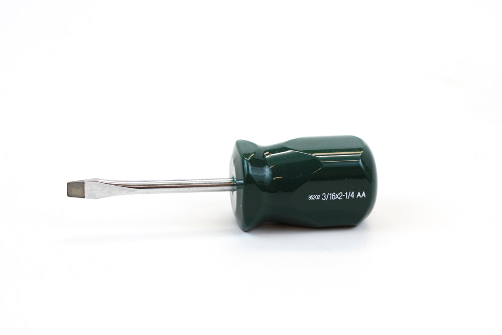 3/16 x 2 1/4 Inch Slotted Screwdriver - Professional Grip Handle for Precision Work | Ideal for Electronics, Furniture Assembly & DIY Home Repairs