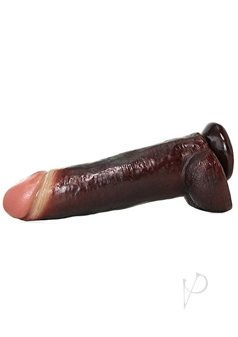 12.75 Inch Realistic Chocolate Cock Dildo - Lifelike Blackout Silicone Adult Toy for Couples & Solo Play, BDSM & Fantasy Roleplay