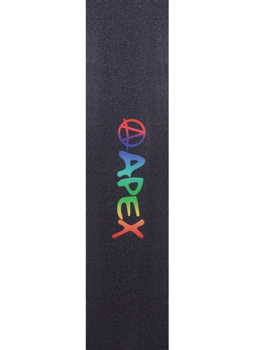 Apex Rainbow Grip Tape - Non-Slip Skateboard & Longboard Grip - Colorful Traction for Skateboards, Scooters, and Surfboards - Perfect for Street Skating, Tricks, and Outdoor Sports