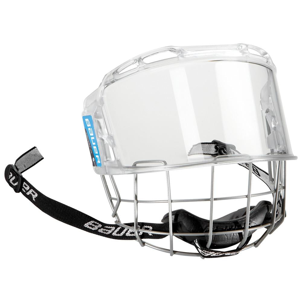 Bauer Hybrid Shield Hockey Helmet - Lightweight & Durable Protective Gear for Ice Hockey Players - Perfect for Games, Practices & Training Sessions