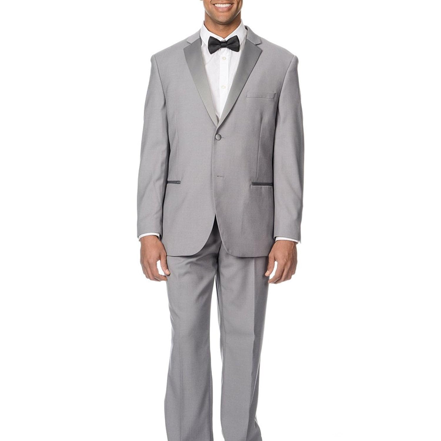 Men's Slim Fit Two-Piece Notch Lapel Tuxedo Suit Set - Formal Wedding, Prom & Evening Wear | Black Tuxedo for Groom, Groomsmen & Special Occasions