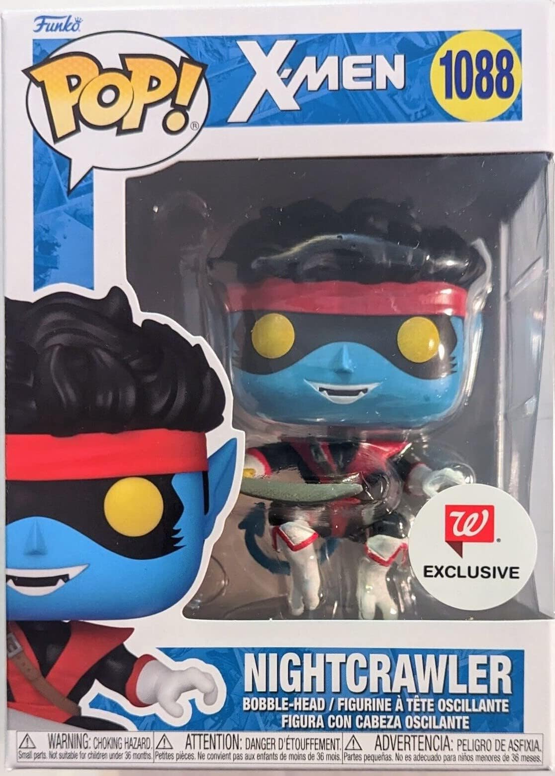 Funko Pop! Marvel X-Men Nightcrawler Action Figure Bobblehead Collectible Toy #1088 - Perfect for Comic Book Fans & Superhero Decor