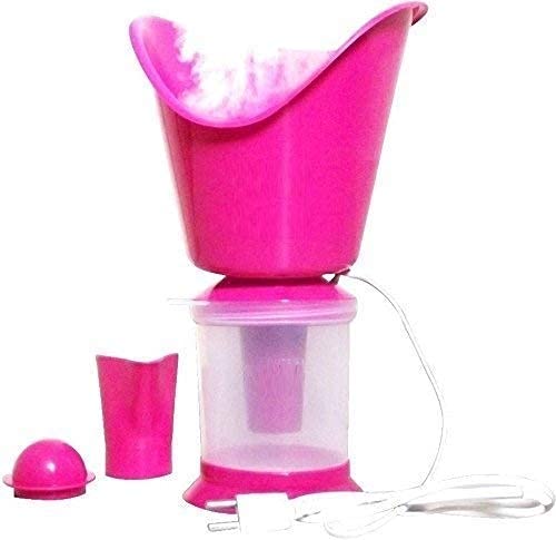 GRAZIA 3-in-1 Facial Steamer & Vaporizer for Cold, Cough & Sinus Relief - Portable Steam Inhaler with Nozzle for Adults & Kids - Perfect for Home Use, Travel & Skincare Routine (Pack of 1)