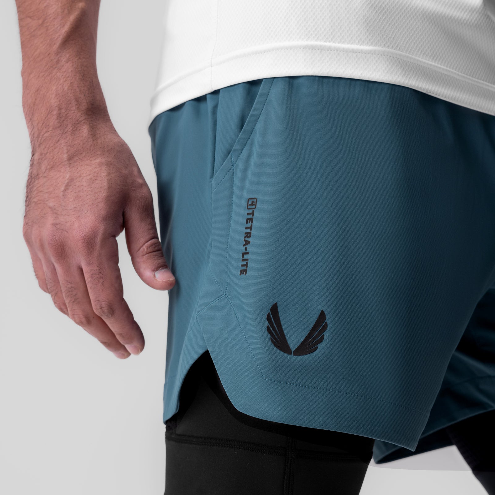Tetra Lite® 5 Liner Short - Storm Wings/Black - Comfortable Men's Running Shorts for Gym, Workout & Outdoor Activities
