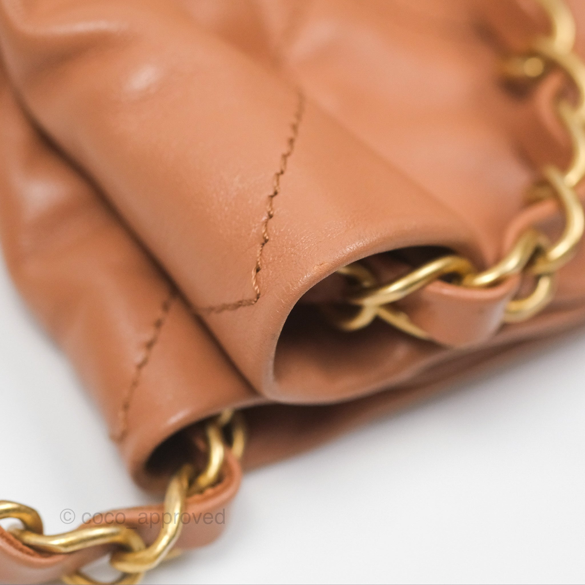 Chanel 22 Medium Handbag in Caramel Beige Shiny Calfskin Leather with Aged Gold Hardware - Luxury Shoulder Bag for Women, Perfect for Work, Date Night & Special Occasions