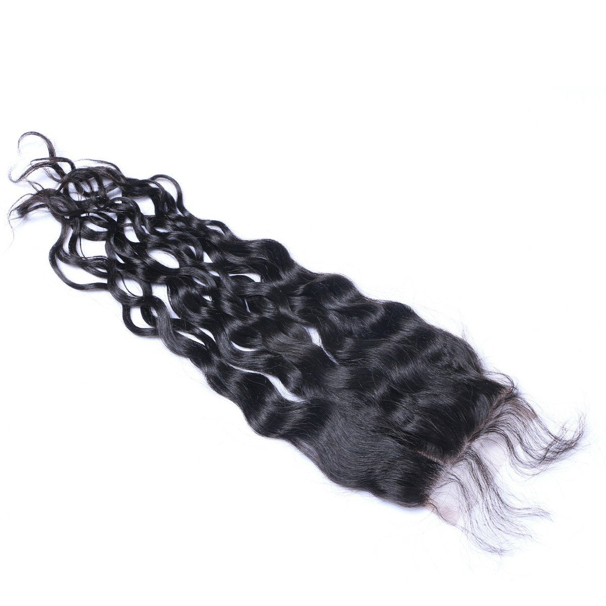 100% Natural Curly Virgin Human Hair Weave with Lace Closure - Soft & Tangle-Free for Black Women | Perfect for Sew-In, Wig Making & Protective Styling