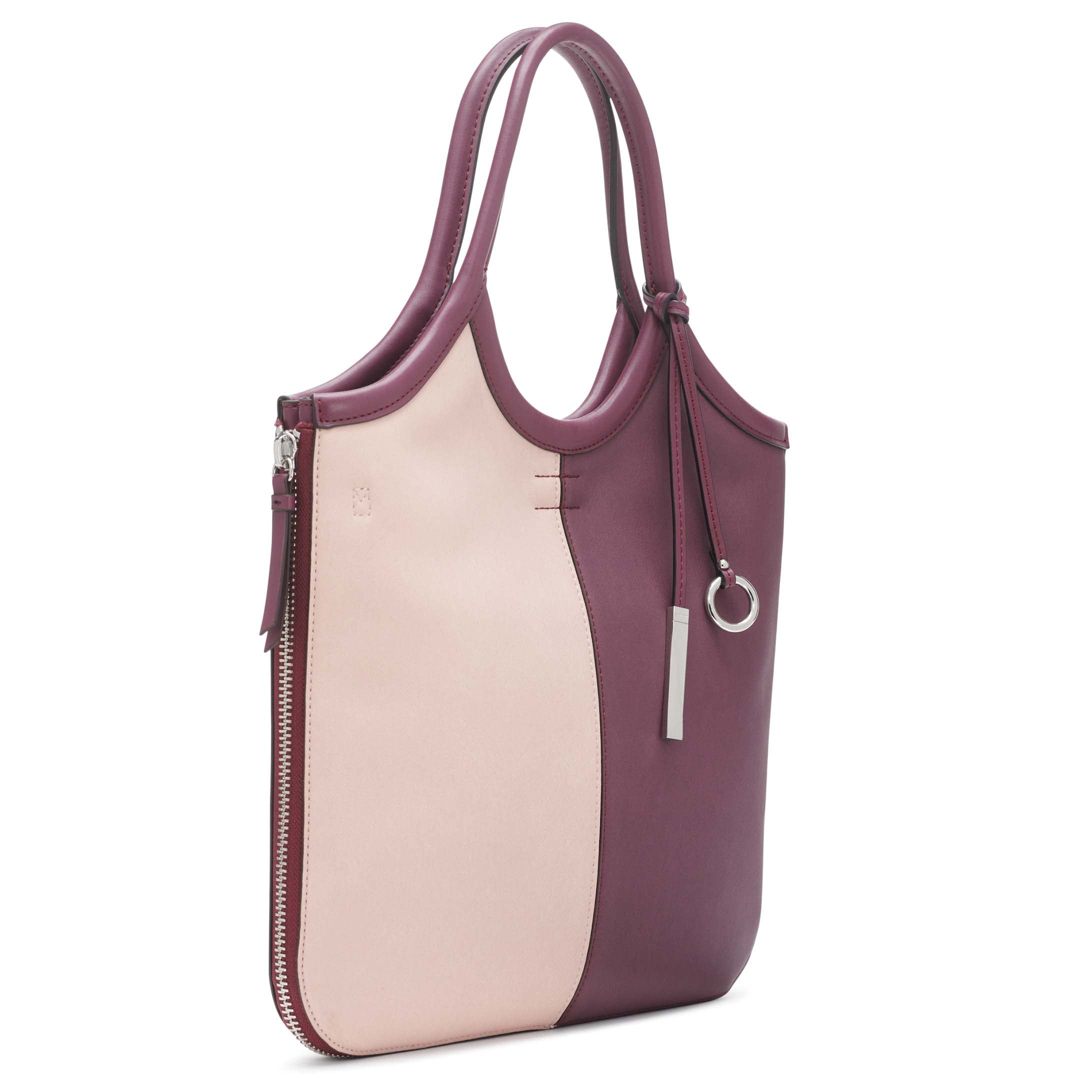 Calvin Klein Gabrianna Novelty Slim Side Zip Tote Bag for Women - Stylish & Functional Work, Travel & Everyday Carry Purse