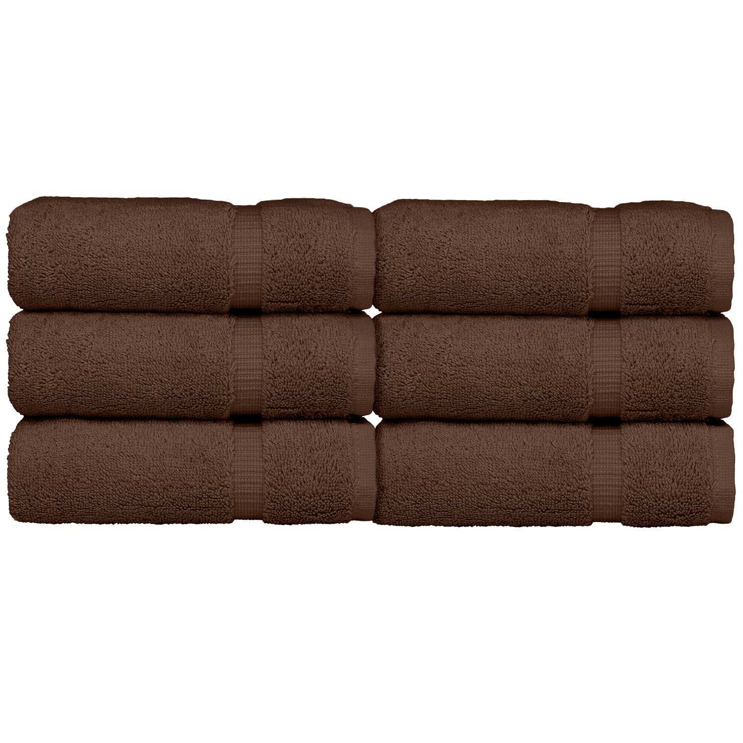 Premium 100% Turkish Cotton 700 GSM Luxury Washcloths Set of 6 - Ultra Soft Spa & Hotel Quality Face Towels for Makeup Removal, Facial Cleansing & Baby Care (13