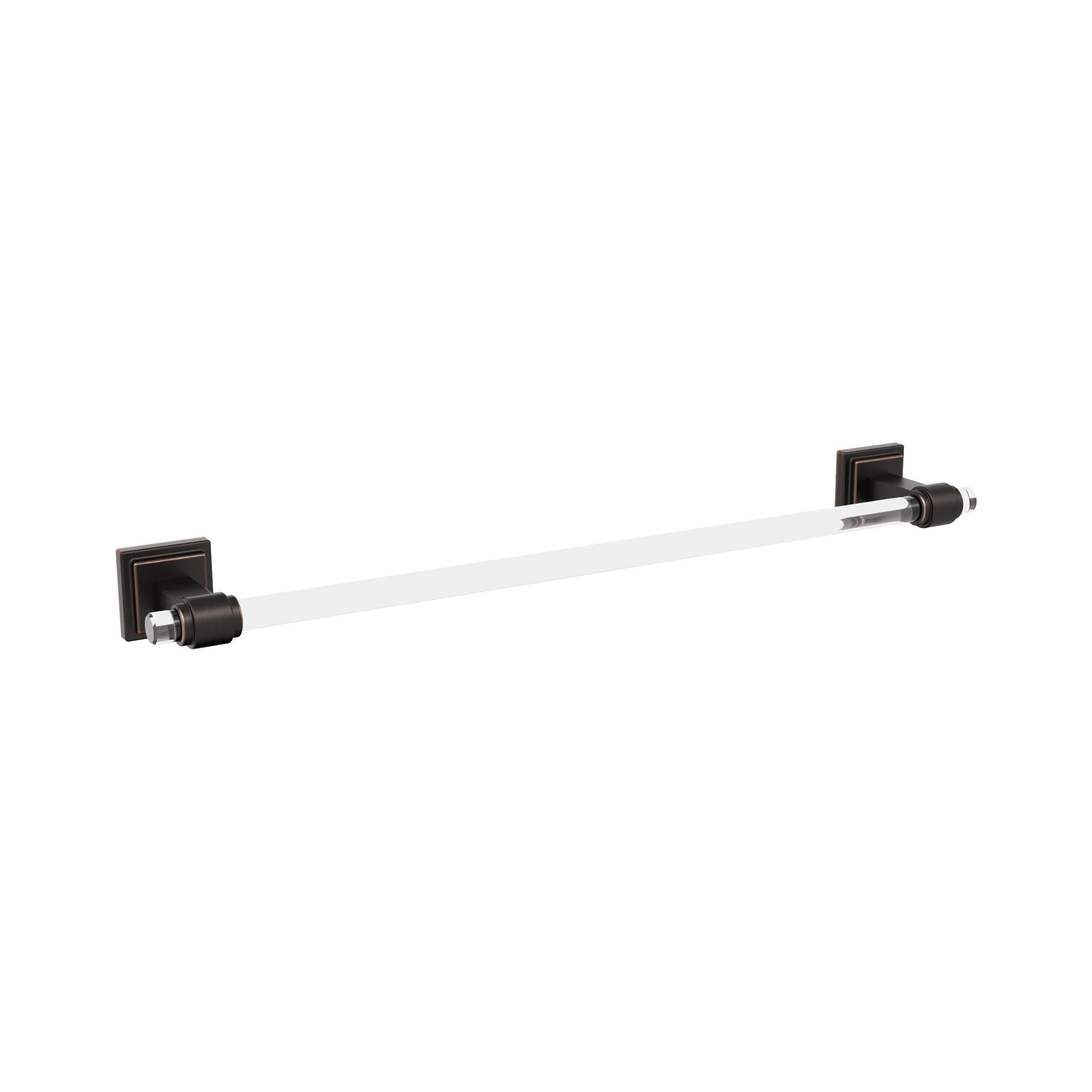 Amerock BH36063CORB 18 Inch Oil-Rubbed Bronze Towel Bar - Modern Bathroom Towel Rack Holder for Bathroom, Spa & Guest Room Decor - Durable Bath Accessories Hardware (457mm)