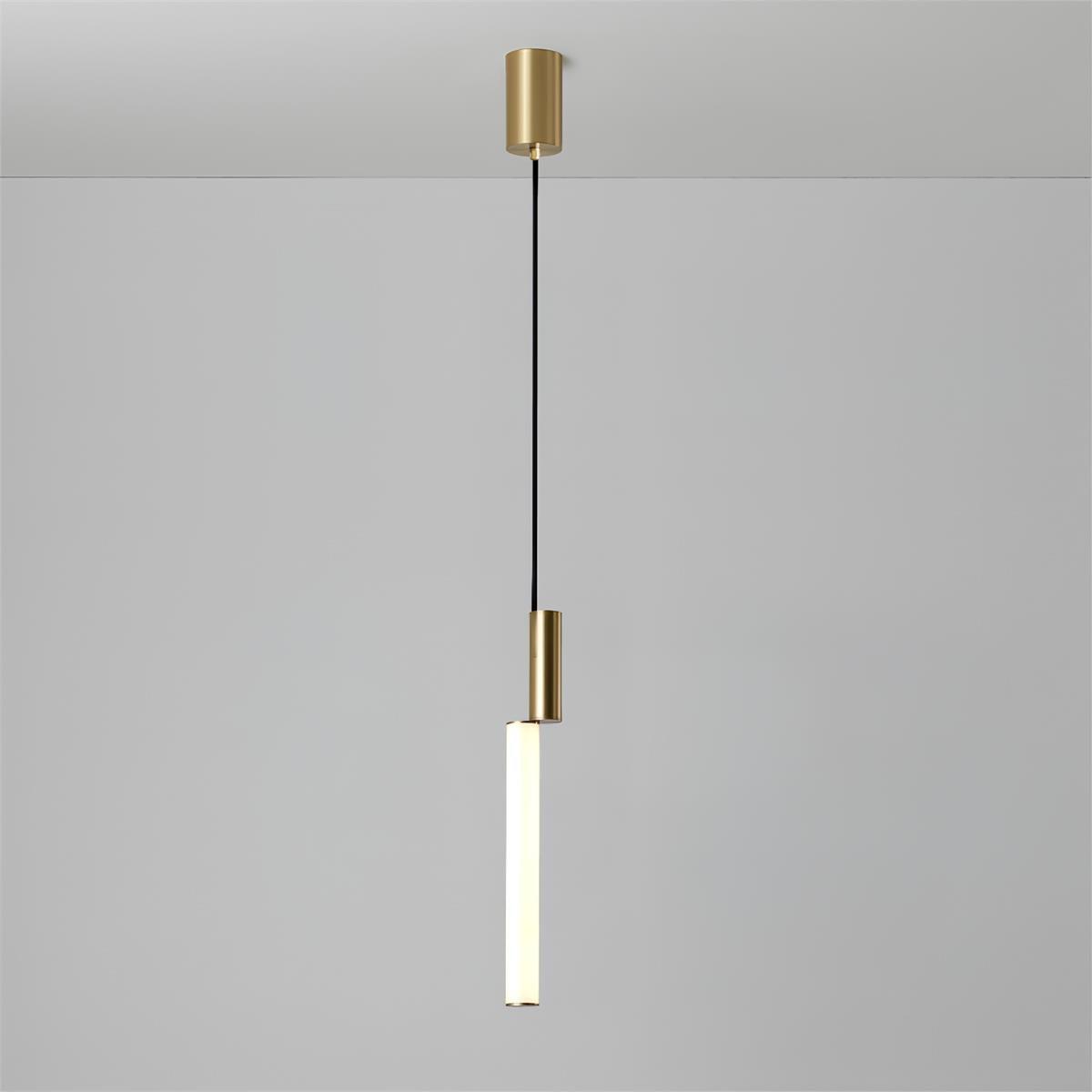 Eclat Cylindra Pendant Lamp - Modern Glass Hanging Light Fixture for Dining Room, Kitchen Island & Living Room Decor