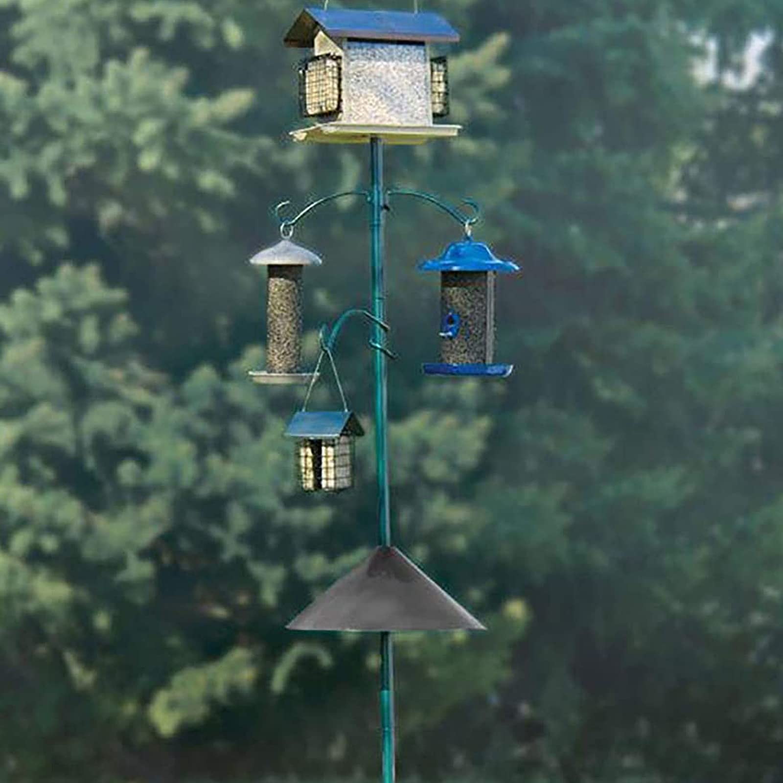 14-Inch Wrap Around Squirrel Baffle for Bird Feeder Pole - Durable Squirrel Guard to Protect Hanging Bird Feeders - Perfect for Outdoor Gardens, Backyards & Bird Watching Areas