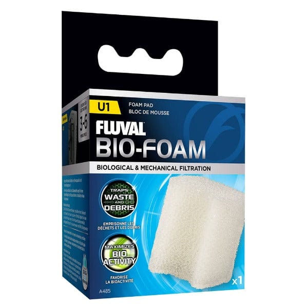 Fluval U Bio Foam Pad - Premium Aquarium Filter Media for Fish Tanks - Perfect for Freshwater & Saltwater Aquariums, Improves Water Clarity & Biological Filtration - Ideal for Betta Fish, Goldfish & Tropical Fish Tanks