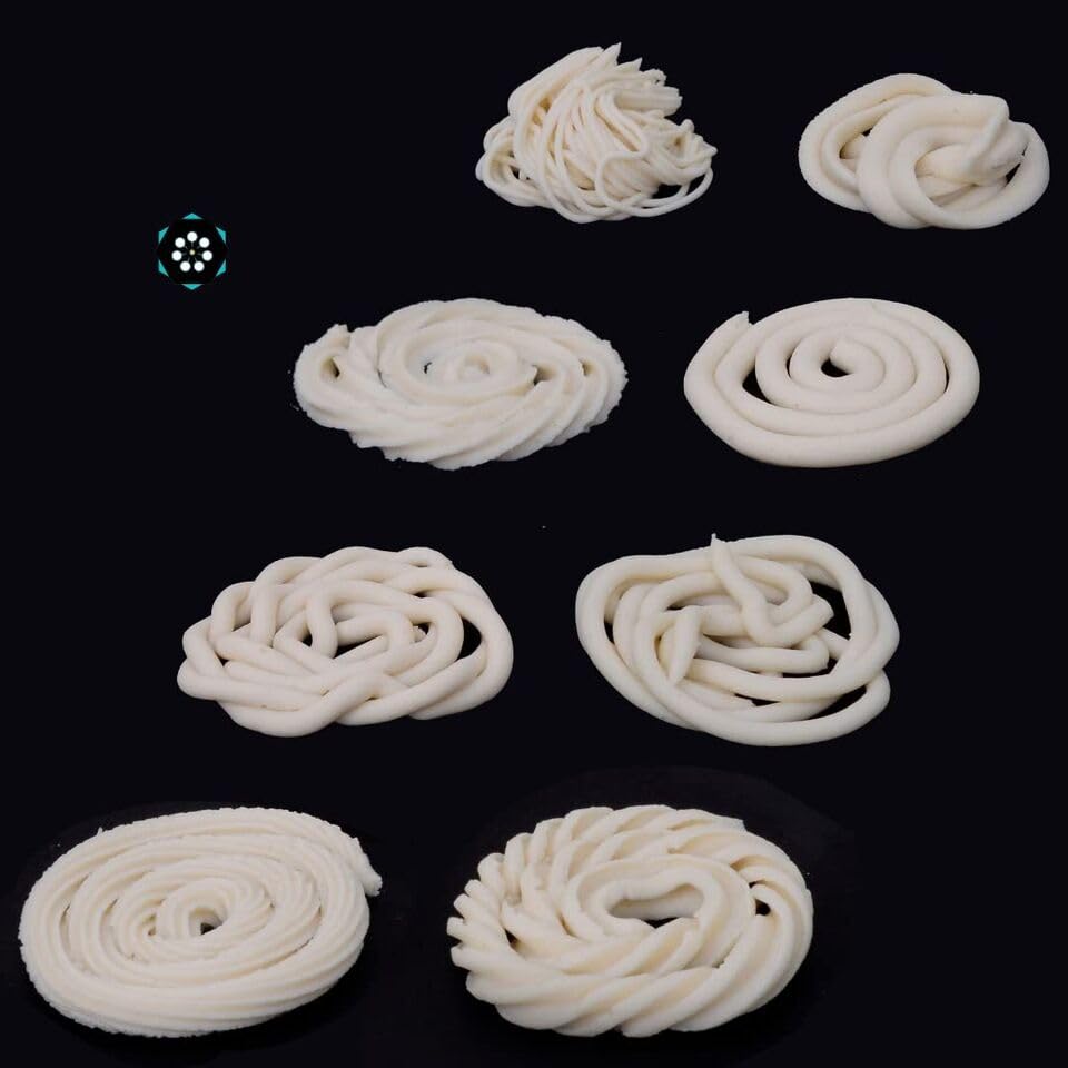 Premium HNL Murukku Maker Press - 15 Different Jali Designs for Homemade Murukku, Chakli & Namkeen Snacks | Perfect for Indian Festivals, Tea Time & Family Gatherings