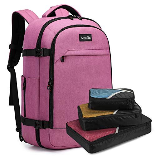 Pink（backpack With 3 Packing Cubes）