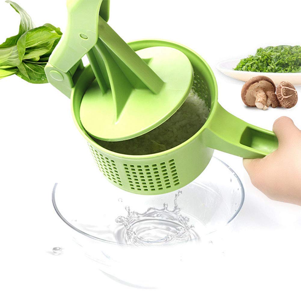 Zhanglie Manual Vegetable Press - Stainless Steel Kitchen Tool for Efficient Dewatering & Squeezing - Perfect for Dumpling Filling, Juicing, and Food Prep - Ideal for Home Kitchens & Small Batch Cooking
