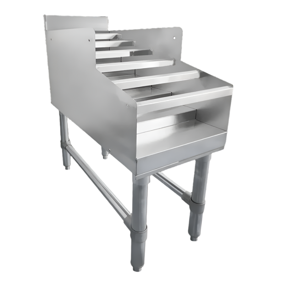 Nella 12 Bottle Liquor Display Rack with 3 Inch Backsplash - Perfect for Bars, Restaurants, and Home Entertainment Spaces