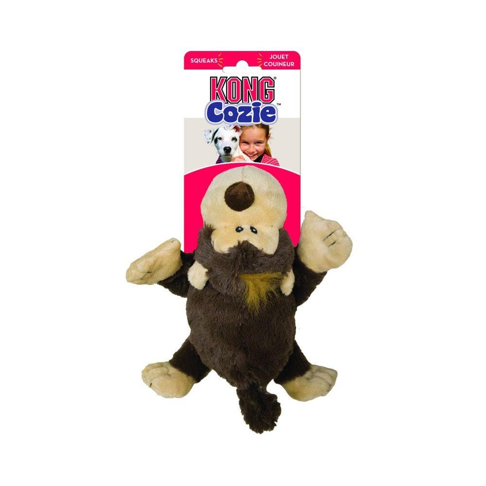Funky El Chango Cozie Dog Plush Toy - Soft & Durable Kong Cozie for Small & Medium Dogs - Perfect for Cuddling, Playtime & Training Rewards