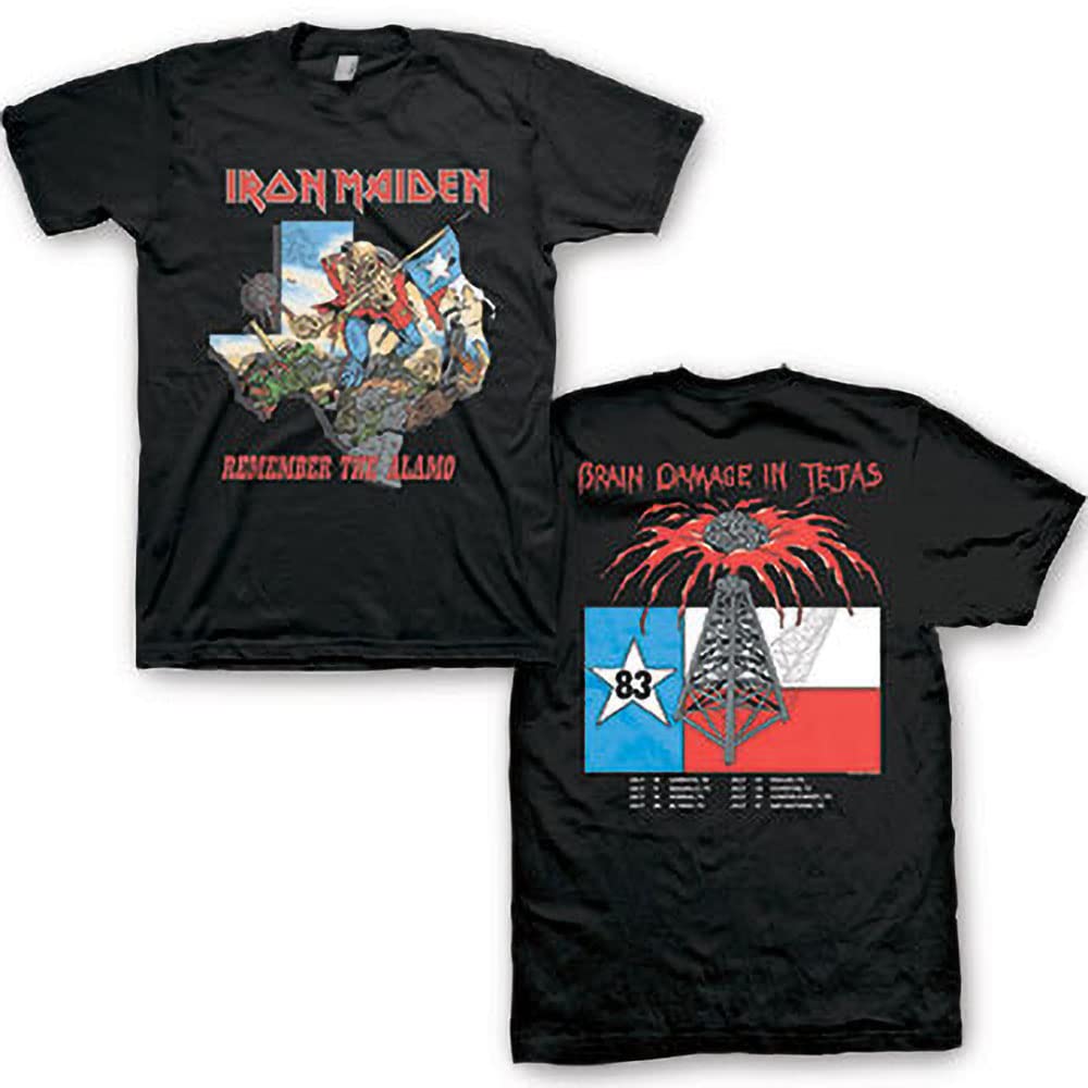 Iron Maiden Trooper Alamo Graphic T-Shirt for Men - Vintage Band Tee for Concerts, Casual Wear & Rock Music Fans