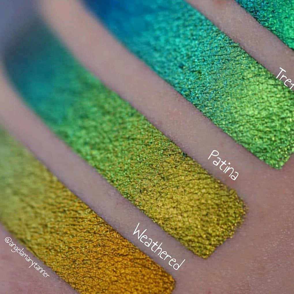 Patina Multichrome Jewel-Toned Eyeshadow Palette - Long-Lasting Shimmer & Glitter for Day & Night Makeup Looks