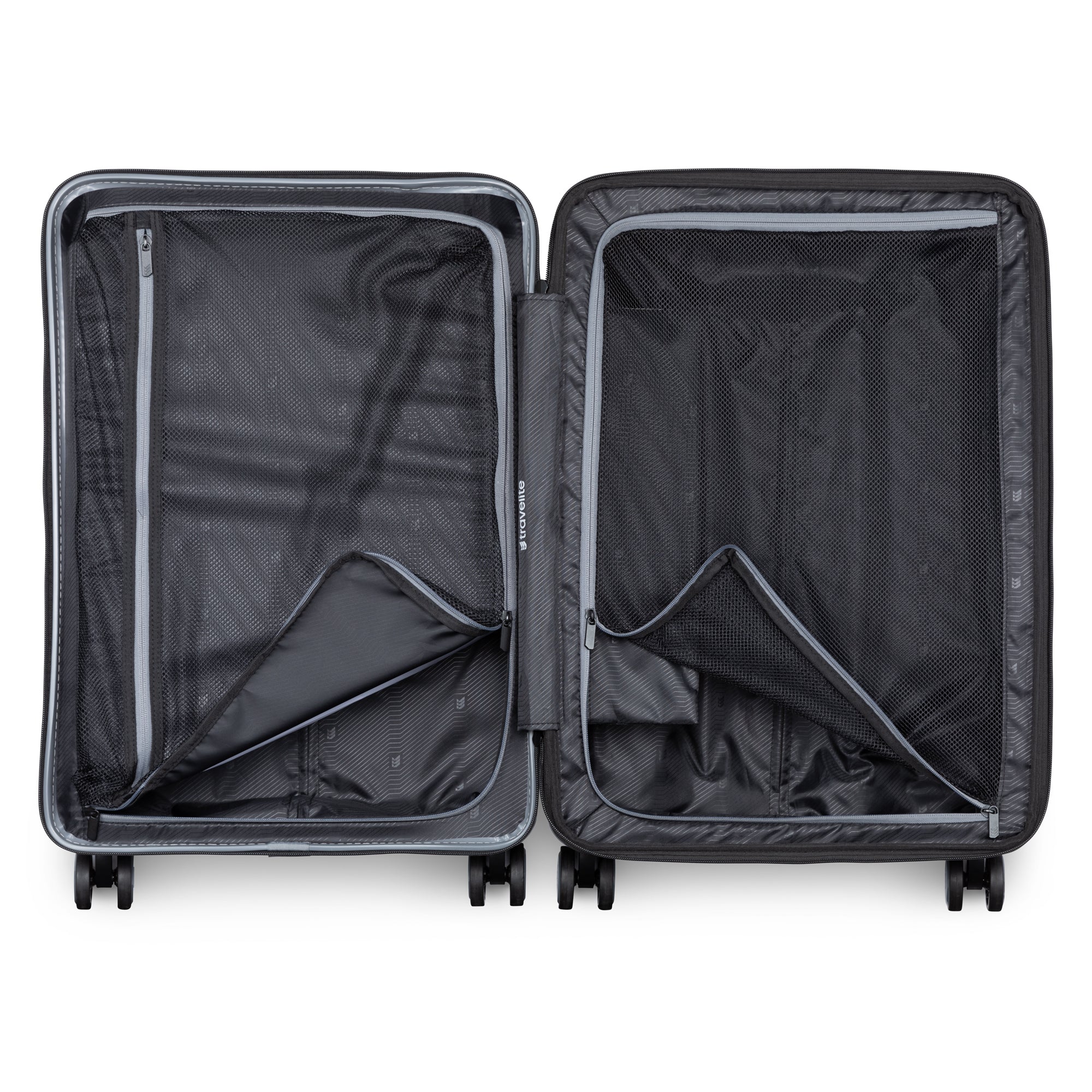 Travelite Itinerary Polycarbonate Expandable Spinner Medium Luggage - Lightweight Durable Suitcase for Business Travel & Vacations