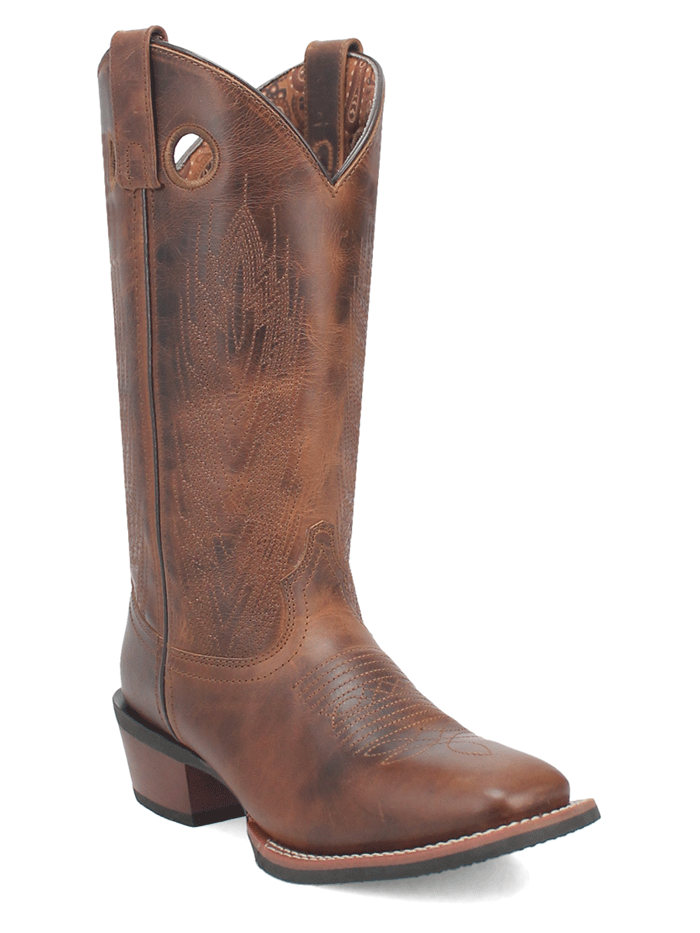 Laredo 20008 Women's SABLE Leather Boots in Tan Brown - Stylish & Comfortable Western Boots for Cowgirl Fashion, Riding, and Everyday Wear