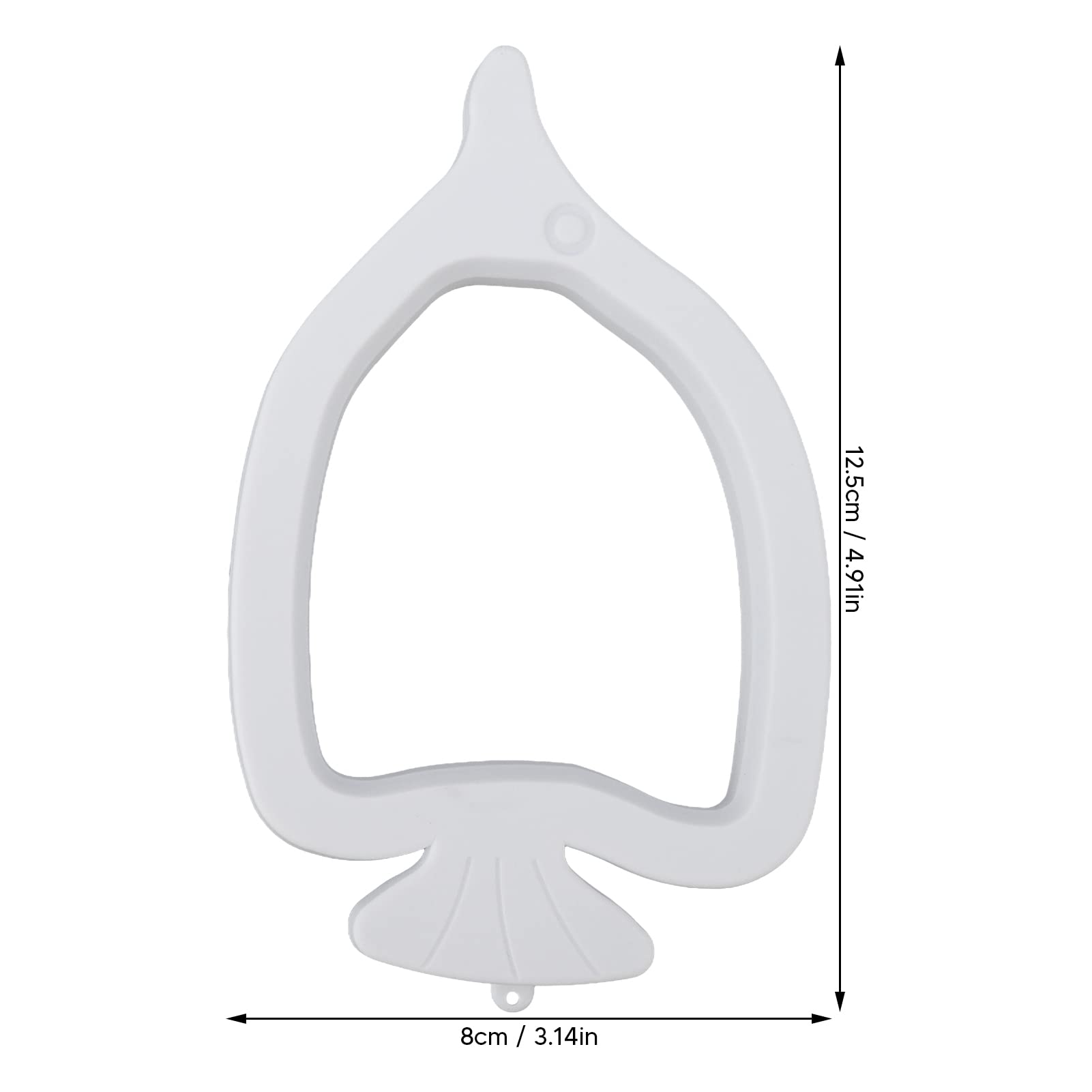 2Pcs Fish Food Feeding Rings - Detachable Floating Fish Shape Design with Suction Cup for Flakes & Floating Fish Food | Perfect for Aquariums, Fish Tanks & Pond Feeding