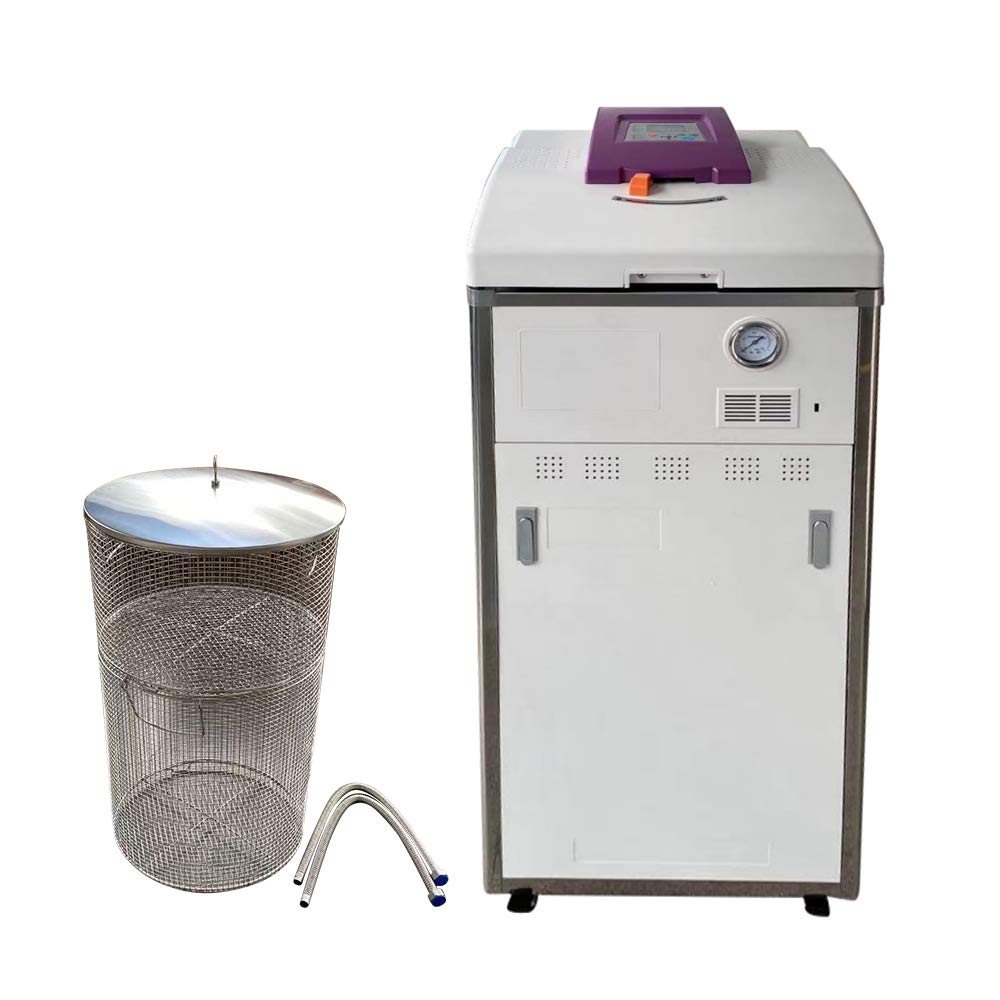 75L High Pressure Steam Sterilizer - Vertical Scientific Electric Autoclave with Anti-Scald Stainless Steel Shell | Fast US Shipping | Perfect for Medical, Dental, Laboratory & Tattoo Equipment Sterilization