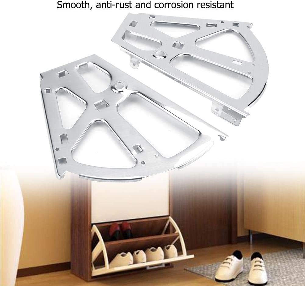 Stainless Steel Drawer Hinges - 1 Pair Heavy Duty Hidden Cabinet Hinges for Furniture, Storage Cabinets & Shoe Organizers | Smooth Movement for 2-Layer Drawers | Durable Hardware for Home & Office Organization