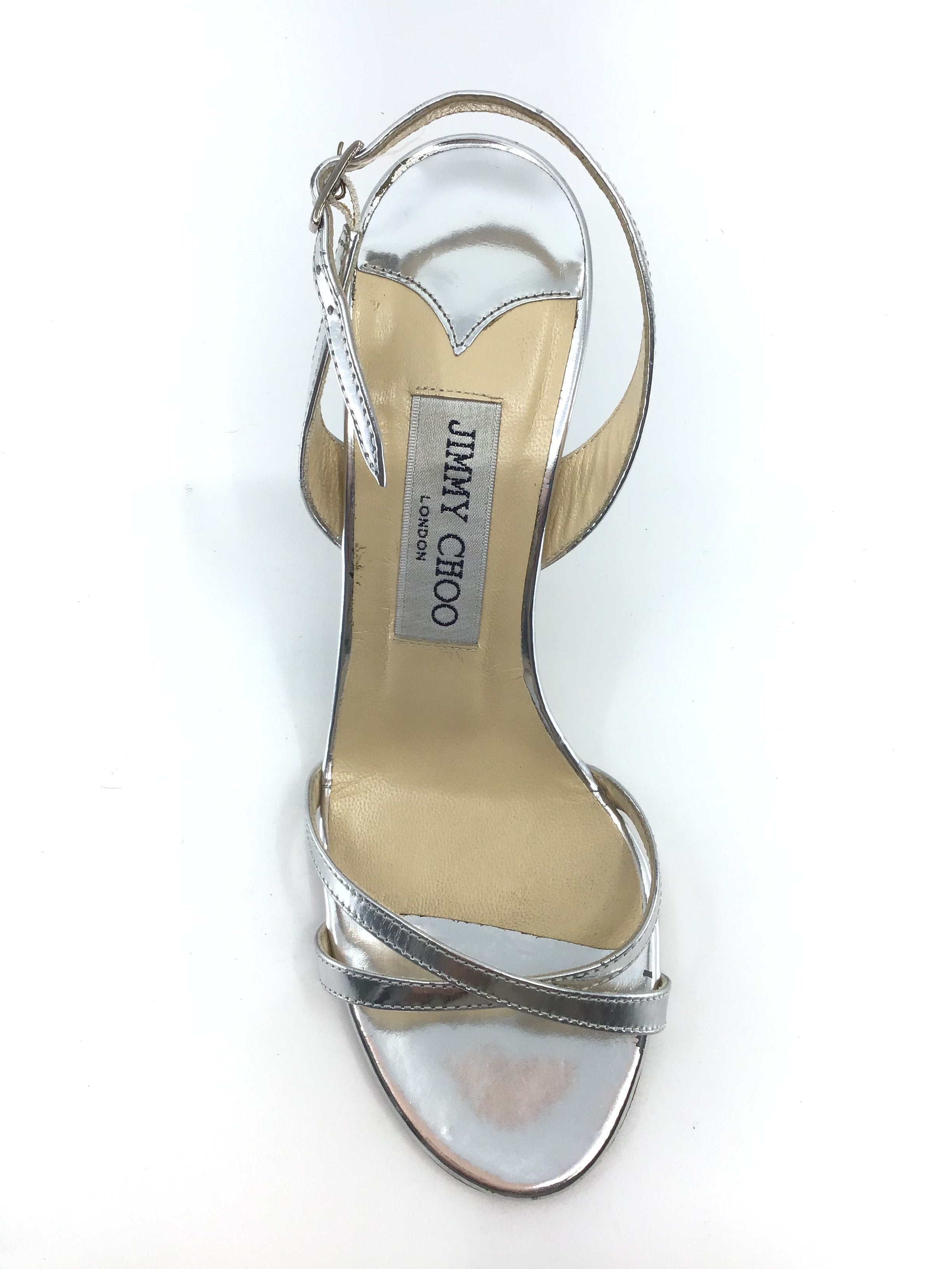 Manolo Blahnik Women's Silver Slingback Heels - Elegant Pointed Toe Pumps for Weddings, Parties & Special Occasions