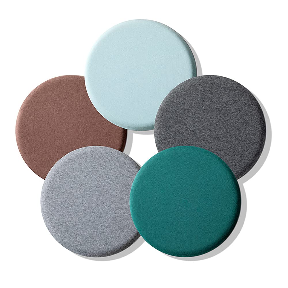 24 Inch Round Memory Foam Floor Cushion - Dark Grey Seat Pad for Home, Garden, Office & Patio | Comfortable Stool & Seating Solution for Meditation, Yoga, Lounging & Outdoor Relaxation