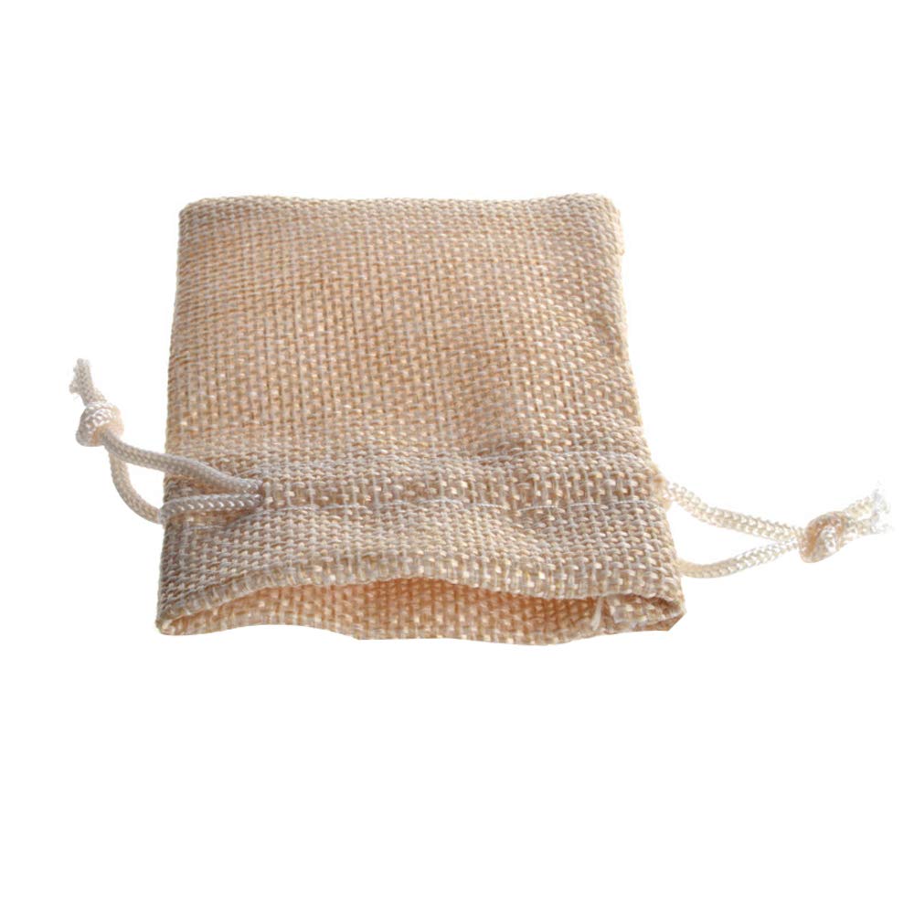 30 Pack Natural Burlap Drawstring Bags - 4x5.5 Inch Beige Small Gift Pouches for Jewelry, Wedding Favors, Party Decor & DIY Crafts | Perfect for Rustic Wedding, Baby Shower, Christmas Gifts & Handmade Crafts