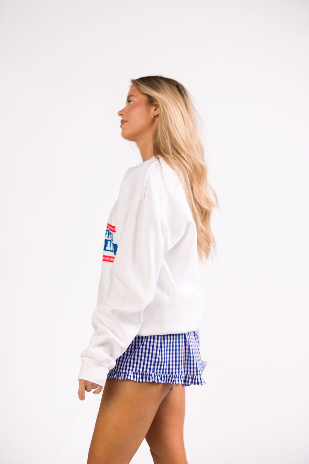 Georgia Gingham Ruffle Hem Shorts - Blue Summer Casual Shorts for Women | Perfect for Beach, Picnic & Vacation Outfits