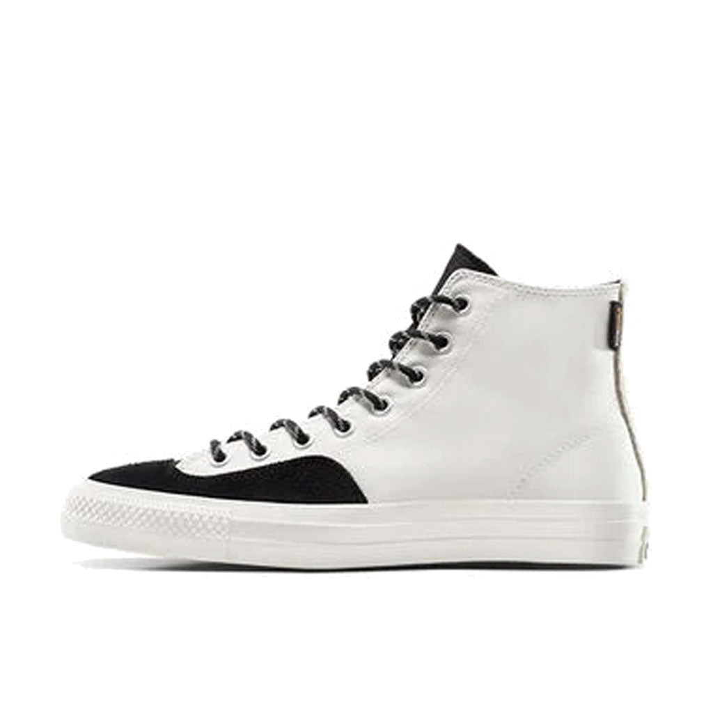 Converse CTAS Pro Hi Sneakers - White/Egret & Black High Top Canvas Shoes for Men & Women | Casual Streetwear, Skateboarding & Everyday Fashion