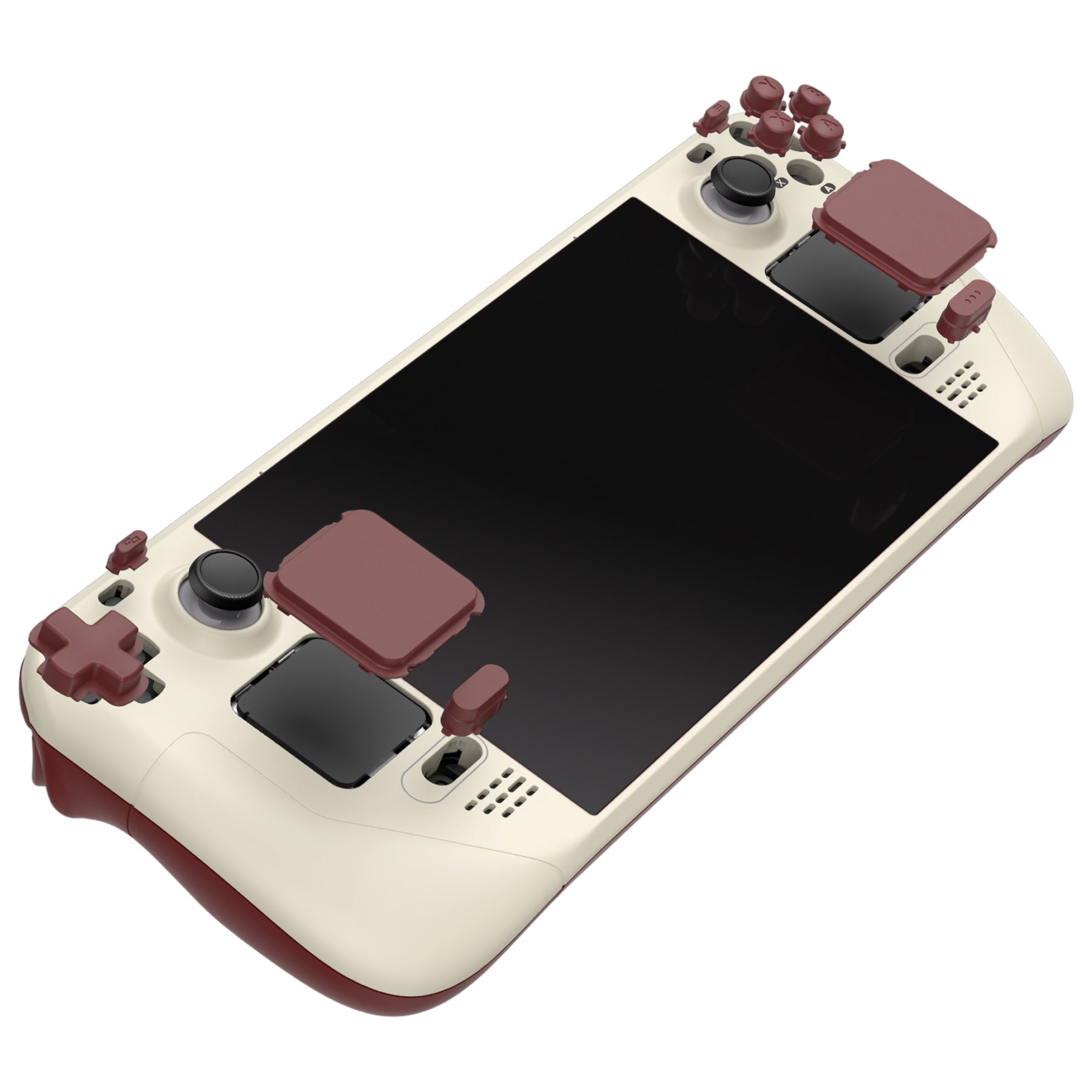eXtremeRate Custom Full Set Shell with Buttons for Steam Deck LCD - Classic FC Style Replacement Case | Retro Gaming Accessory for Steam Deck Handheld Console