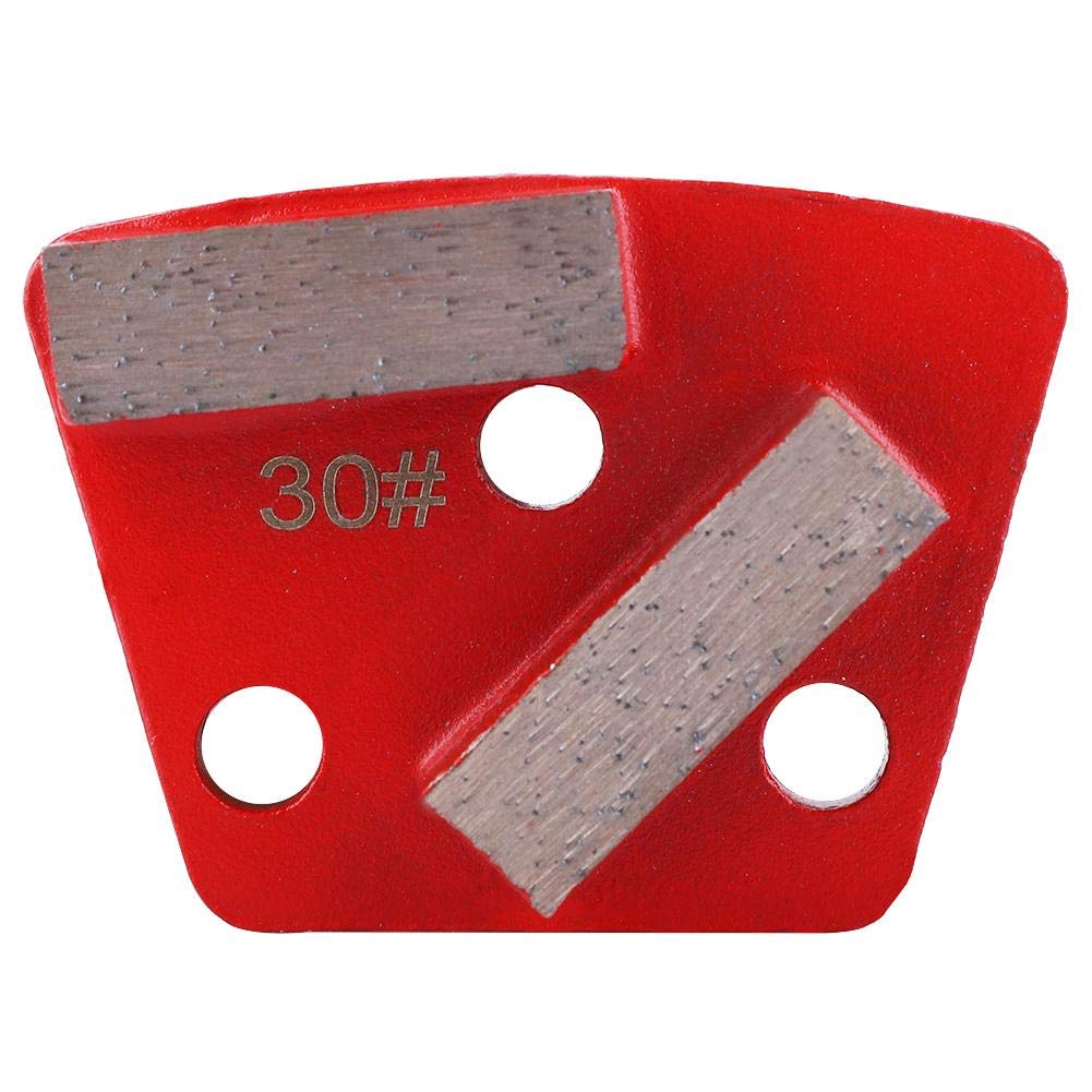 3PCS Trapezoid Grinding Disc - #30 Grit Metal Floor Grinding Pads for Concrete, Granite & Stone - Heavy Duty Grinder Accessories for Professional Floor Polishing & Surface Preparation