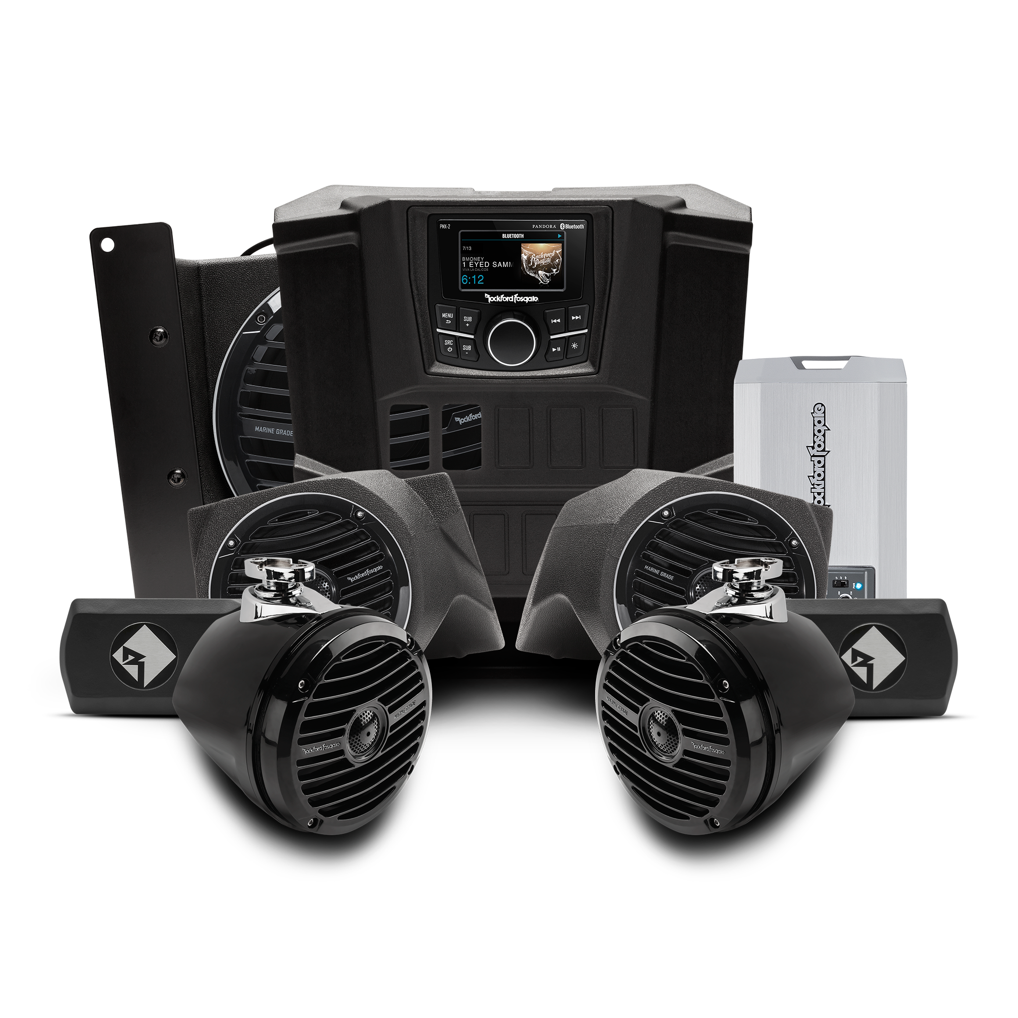400W Complete Stereo System Kit for Polaris RANGER® Gen 1 (2015-2017 Models) - Includes Front Lower Speakers, Rear Speakers & Subwoofer | Perfect for Off-Road Adventures, Hunting & Outdoor Entertainment