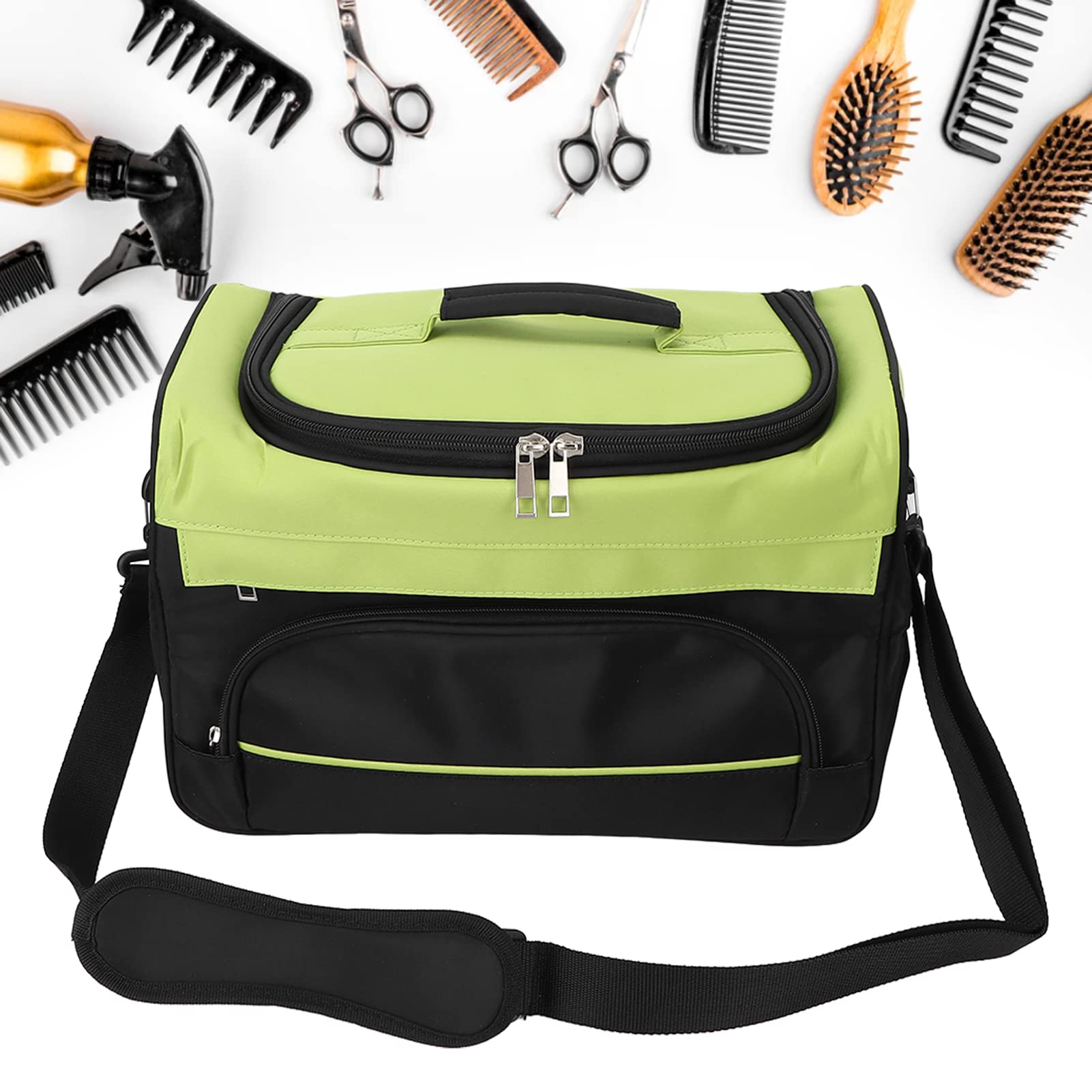 Professional Multifunctional Salon Handbag - Large Capacity Stylist & Barber Toolkit Organizer for Scissors, Combs, Hairpins - Portable Travel Makeup & Hairdressing Tools Storage Bag (Perfect for Salon Professionals, Mobile Stylists & Beauty On-The-Go)