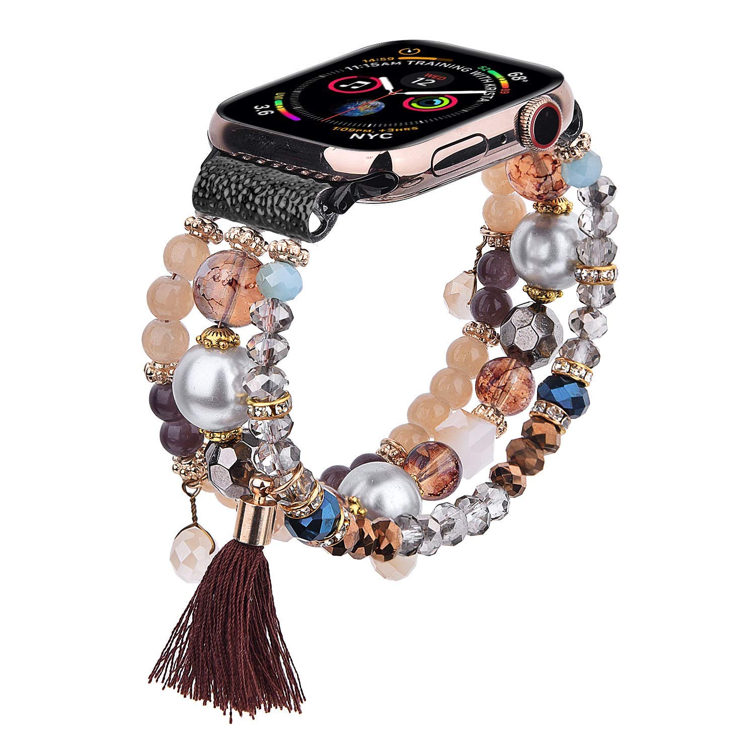 Fashionable Apple Watch Bands for Women - Compatible with 38/40/41mm & 42/44/45/49mm iWatch Series Ultra 8/7/6/SE/5/4/3/2/1 - Stylish Wristbands for Workouts, Office & Everyday Wear