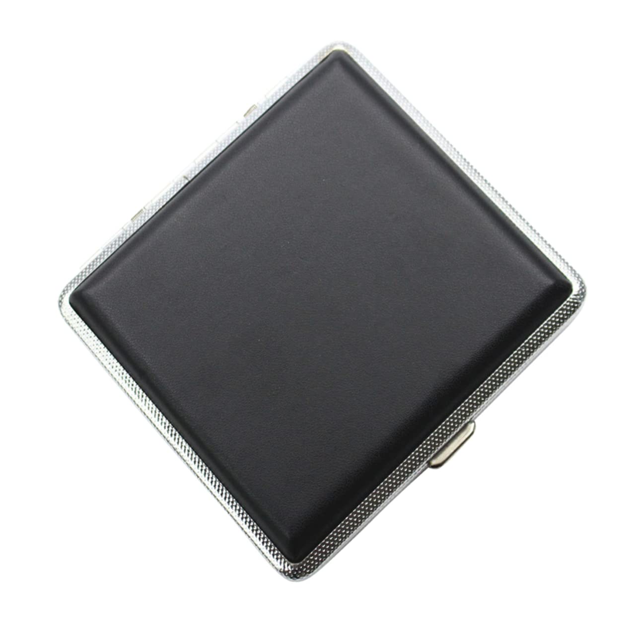 Premium Leather Cigarette Case for Men - Didiseaon 1PC Portable Smoker Box with Humidifier, Mini Wallet & ID Holder | Perfect for Travel, Gifts & Everyday Use (Black)