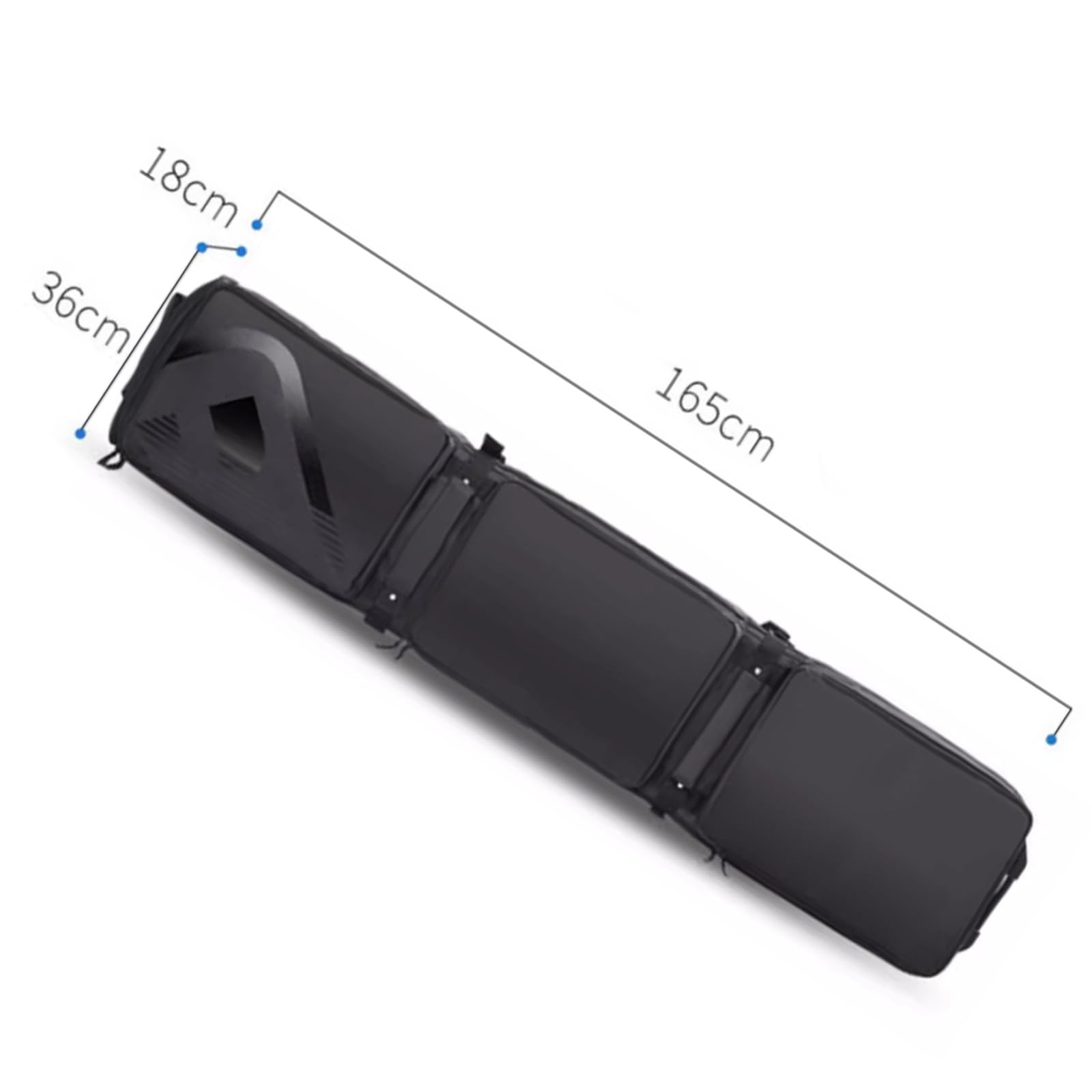 Best Padded Snowboard Bag with Wheels - Waterproof, Adjustable Length & Foldable for Air Travel - Perfect for Skiing Trips & Snowboard Storage