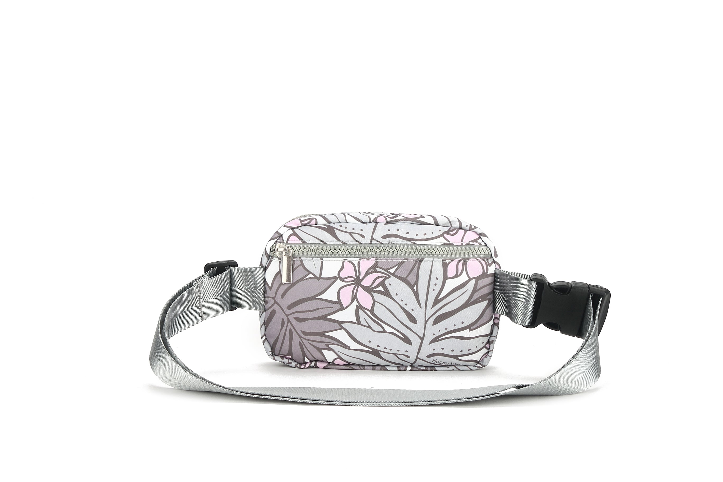 Jenna Laua'e Grey Belt Bag for Women - Stylish and Hands-Free Waist Pack for Travel, Running, Shopping & Outdoor Activities