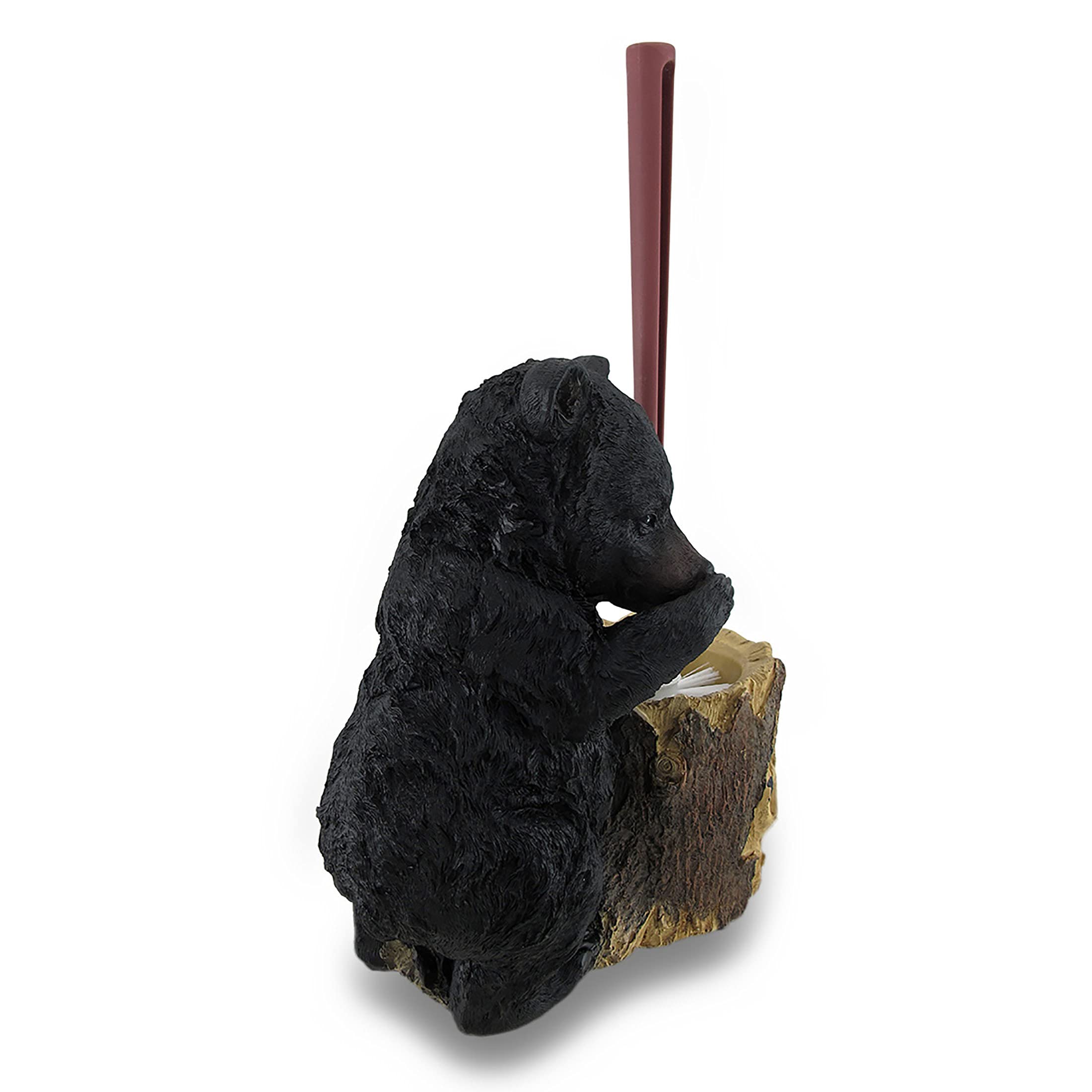 LL Home Stinky Bear Toilet Brush Holder - Cute Bathroom Cleaning Tool with Non-Slip Base for Toilet, Sink & Shower Cleaning - Perfect for Kids Bathroom, Guest Bath & Home Decor