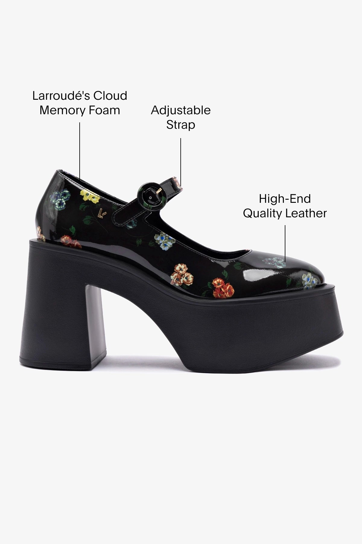 Larroudé x Libertine Olivia Pump Women's Heels - Antique Primrose Color, Elegant Pointed Toe & Comfortable Block Heel | Perfect for Office, Parties & Special Occasions