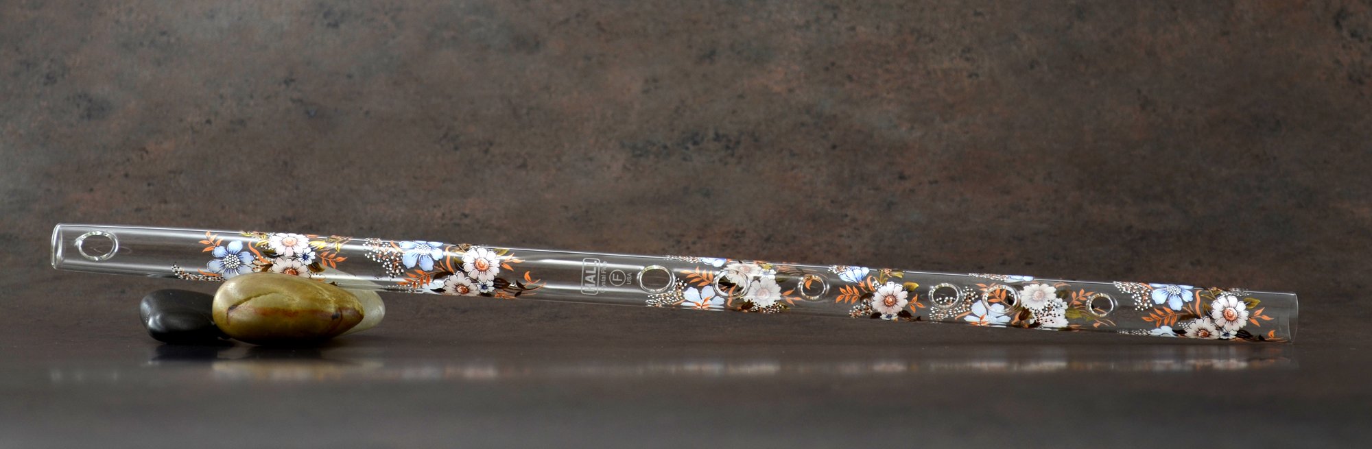 Carolina Hall Crystal Flute 11902 - Professional F Key Inline Glass Flute for Orchestras, Solo Performances & Wedding Ceremonies