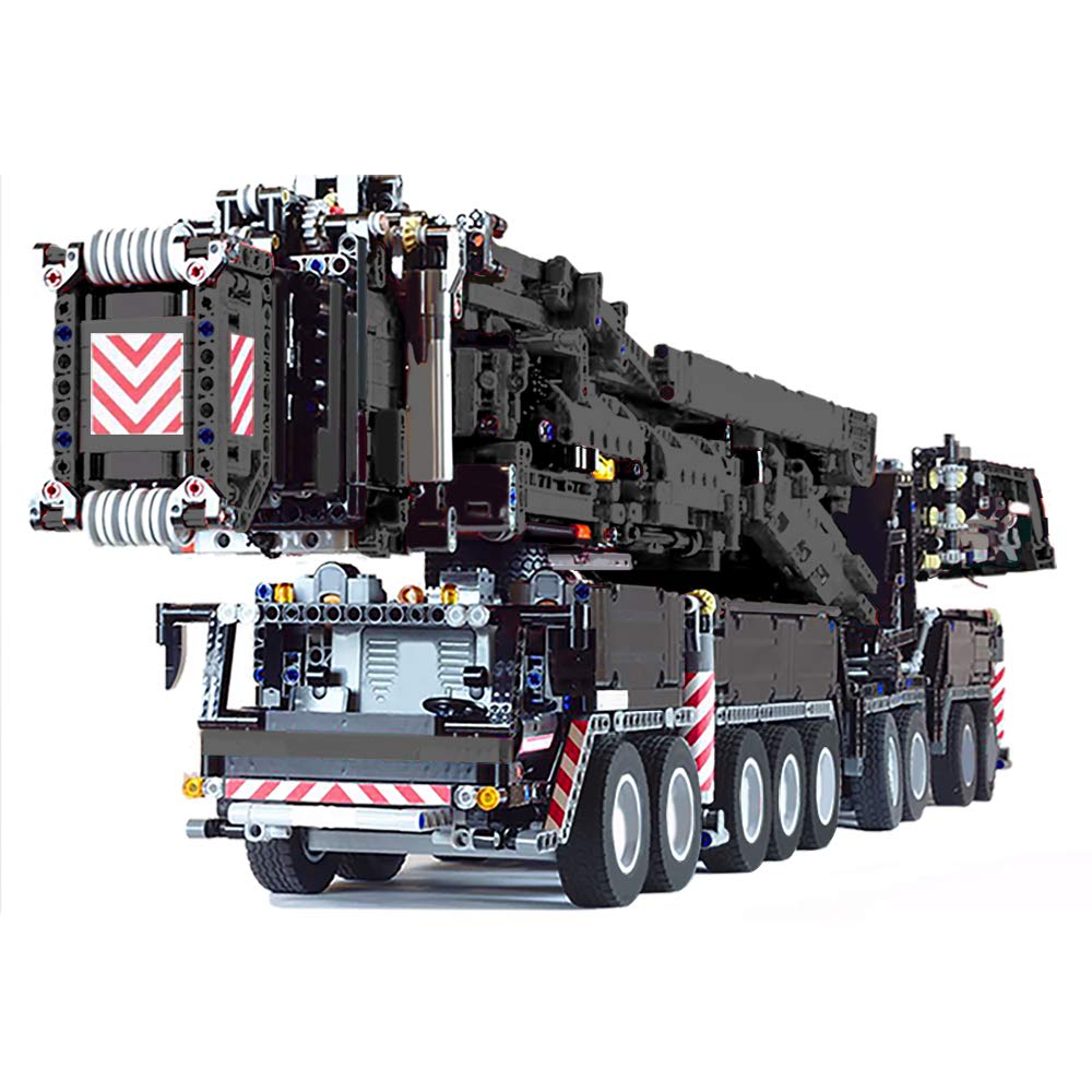 Vonado MOC-11200 Technic Building Kit - 7600+ PCS RC Liebherr Mobile Crane Model with Motor, STEM Construction Toy for Adults & Kids, Perfect Birthday Gift for Engineering Enthusiasts | Indoor Building Project & Collector's Display Piece