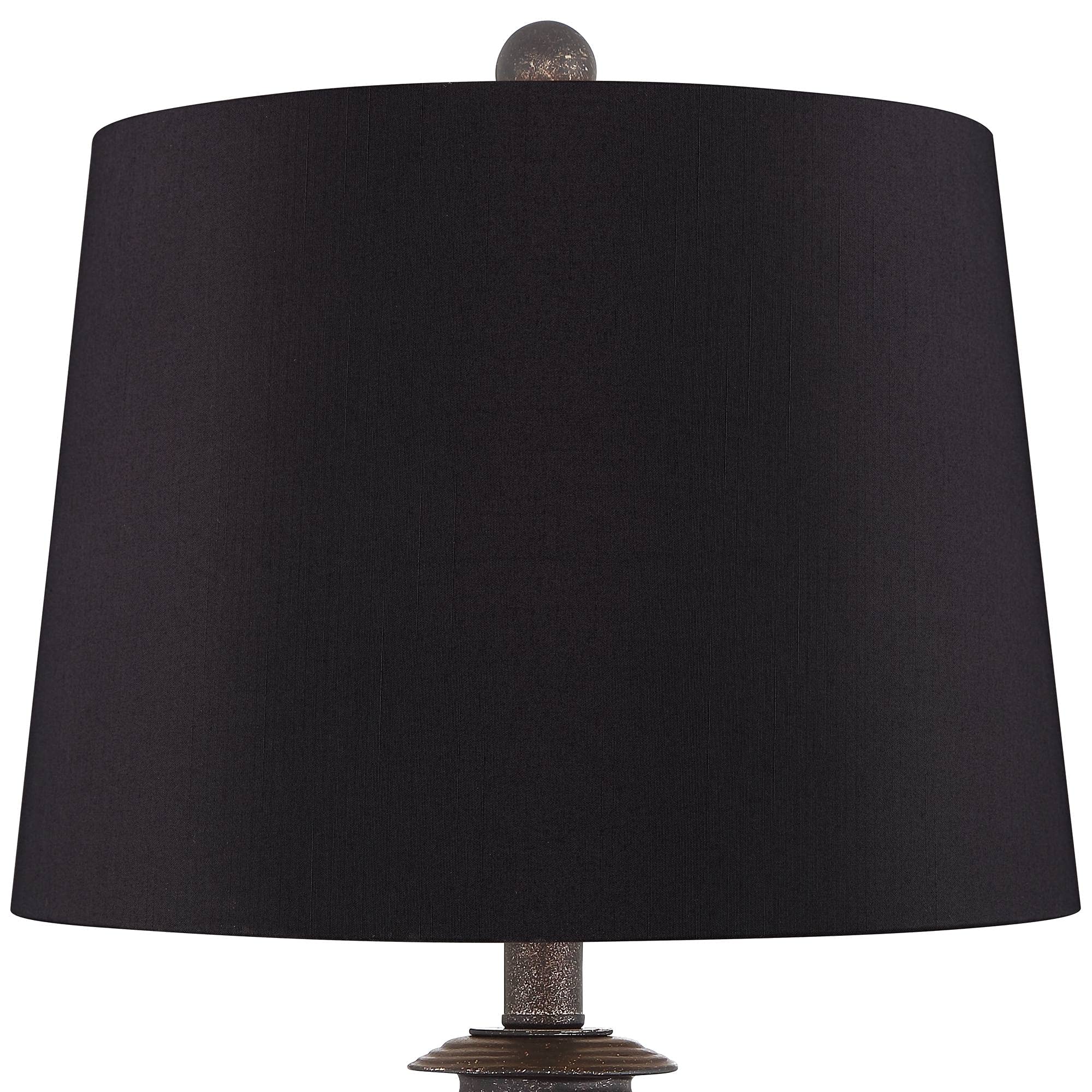 Franklin Iron Works Horace Rustic Farmhouse Industrial Table Lamps - Set of 2, 25.25