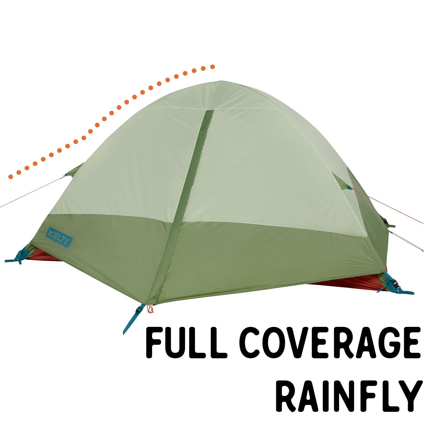 Kelty Discovery Trail Backpacking Tent - Lightweight 2-Person Camping Tent with Aluminum Poles | Easy Setup Single Door & Vestibule | Includes Stuff Sack | Perfect for Hiking, Backpacking & Outdoor Adventures