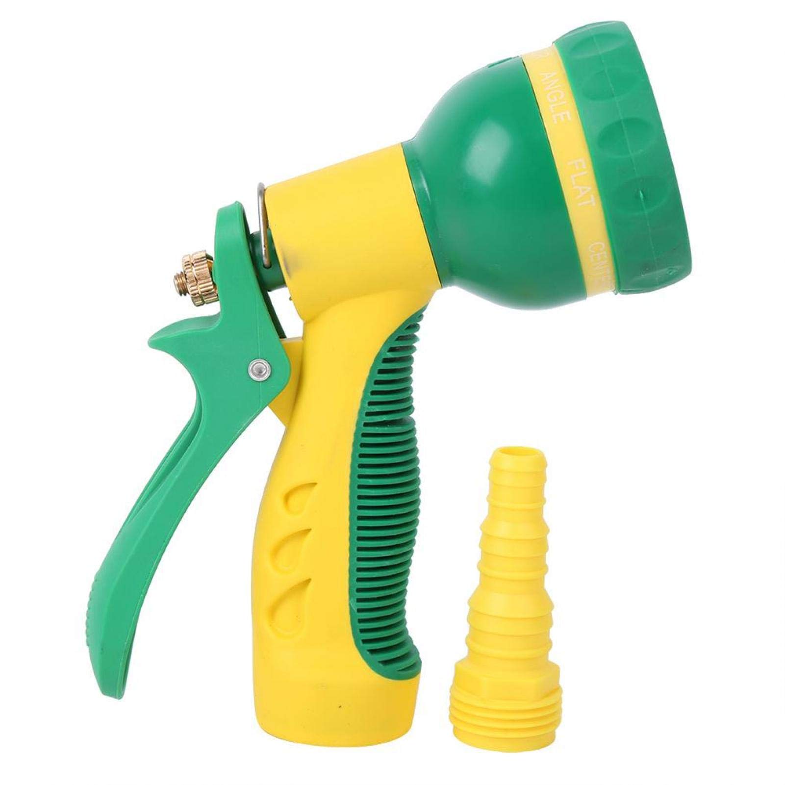 Kuuleyn Heavy Duty Garden Hose Nozzle - ABS Plastic 8 Pattern Spray Nozzle with Aluminum Alloy Handle for Watering, Washing Cars & Outdoor Cleaning - Perfect for Lawn Care, Gardening and Home Maintenance